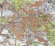 Топографічна карта Львова