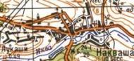 Топографическая карта Накваши