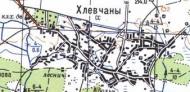 Топографічна карта Хлівчанів