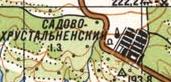 Топографічна карта Садово-Хрустальненського