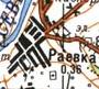 Топографічна карта Раївки