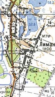 Топографічна карта Лимана