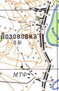Топографічна карта Лозовівки
