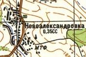 Топографічна карта Новоолександрівки