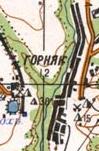 Топографическая карта Горняка