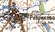 Топографічна карта Ребрикового