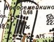 Топографічна карта Новосімейкіного