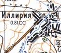 Топографическая карта Иллирии