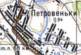 Топографічна карта Петровеньок