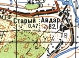 Топографічна карта Старого Айдара