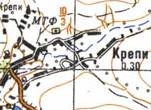 Топографічна карта Крепів