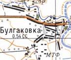 Топографічна карта Булгаківки