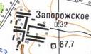 Топографічна карта Запорізького