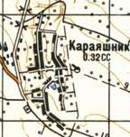 Топографическая карта Караяшника