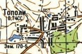Топографічна карта Тополів