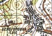 Топографічна карта Білогорівки