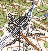 Топографічна карта Єсаулівки