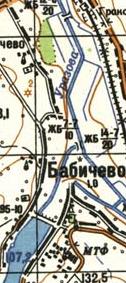 Топографічна карта Бабичевого
