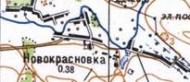 Топографическая карта Новокрасновки