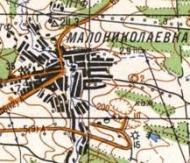 Топографічна карта Маломиколаївки