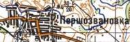 Топографическая карта Першозвановки