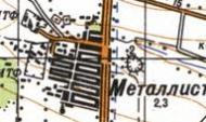 Топографічна карта Металосту