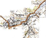 Топографічна карта Чугинка