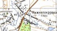 Топографическая карта Нижнепокровки