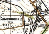 Topographic map of Samsonivka