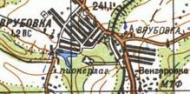 Топографічна карта Врубівки