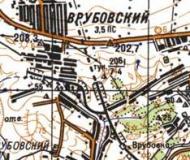 Topographic map of Vrubivskyy