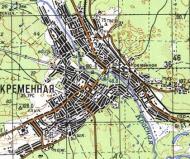 Топографічна карта Кремінної