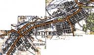 Топографічна карта Лутугиного