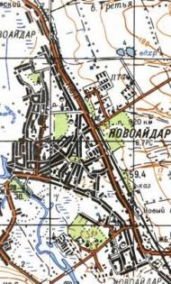 Топографічна карта Новоайдара