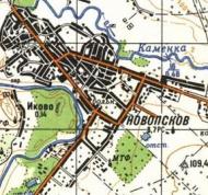 Топографічна карта Новопскова