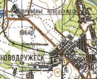 Топографічна карта Новодружеська