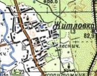Топографічна карта Житлівки