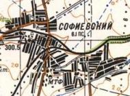 Топографічна карта Софіївського
