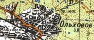 Топографічна карта Вільхового