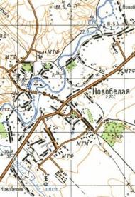 Топографічна карта Новобілої