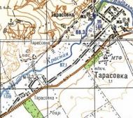 Топографічна карта Тарасівки