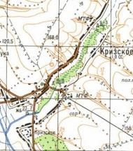 Топографічна карта Кризького