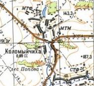 Топографічна карта Коломийчихи
