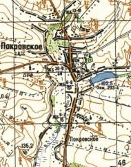 Топографічна карта Покровського
