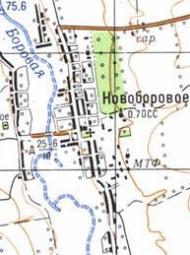 Топографічна карта Новоборового