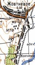 Topographic map of Zhovtneve