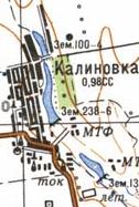 Топографічна карта Калинівки