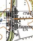 Topographic map of Kazanka