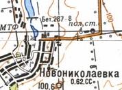 Topographic map of Novomykolaivka