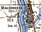 Topographic map of Maksymivka